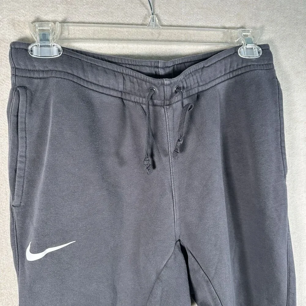 Nike NSW Club Fleece Black Joggers Sweatpants Big Swoosh Pockets Men’s Medium
